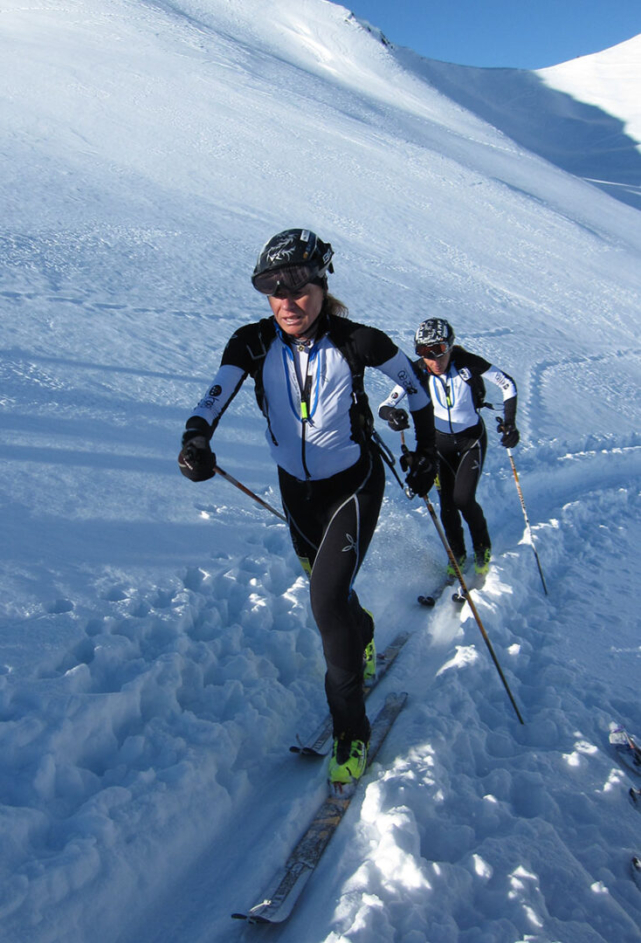 Le sciatrici Martinelli e Pedranzini